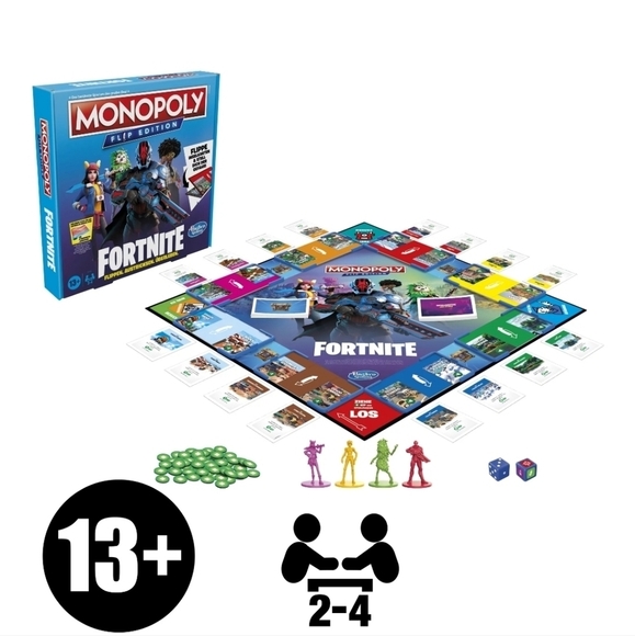 Monopoly Fortnite Flip Edition Board Game for Teens and Family. NEVER OPENED! - Picture 4 of 8